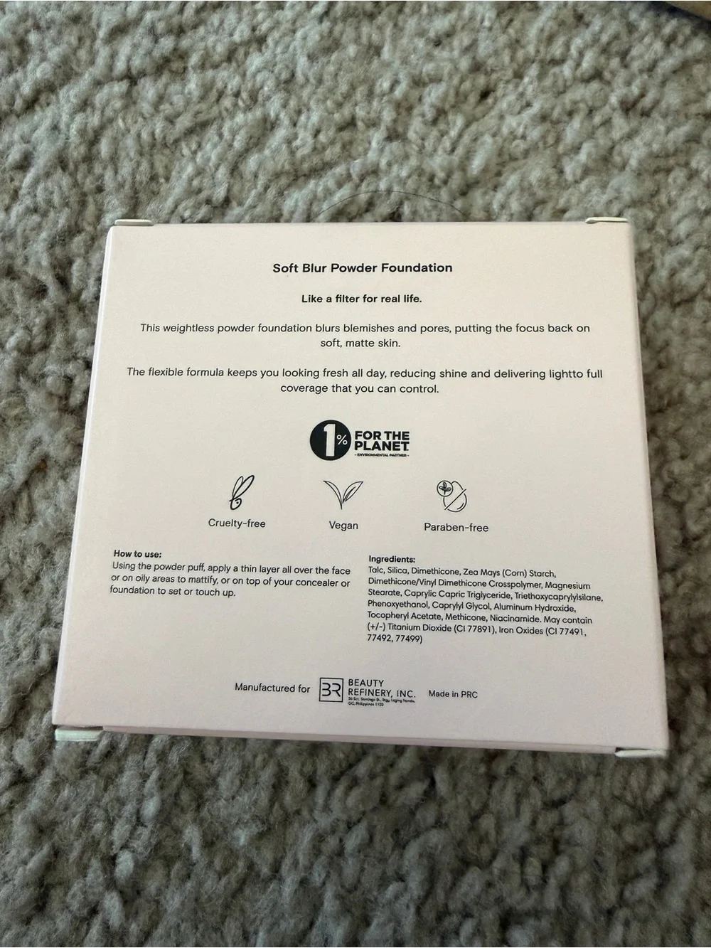 Soft Blur Powder Foundation - Pale Pink Compact